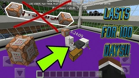 MCPE Tutorials: How to make a LONG TIMER without using repeaters | Command Blocks