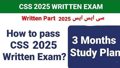 CSS 3 month study plan | CSS 2025 Study Plan | CSS quick preparation strategy