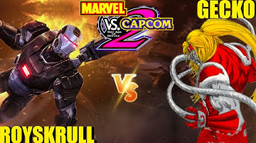 Marvel vs Capcom 2 ROYSKRULL vs GECKO333