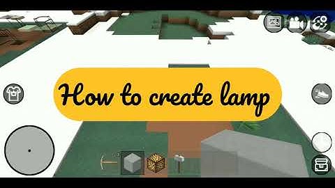 How to create lamp 🏮 in Mini Block Craft | Mini Block Craft | Just Gaming