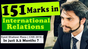 Syed Shaheer Raza Scored 151 Marks in CSS International Relations | Know How | Ghulam Murtaza Dahar