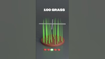 Satisfying Grass Simulation | Blender 3D ASMR