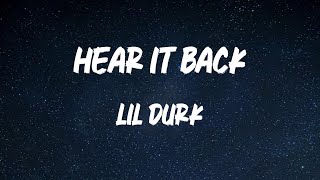 Lil Durk - Hear It Back (feat. Moneybagg Yo) (Lyric Video)