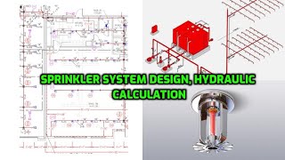 fire sprinkler system design hydraulic calculation using software/excel, fire fighting system design screenshot 2