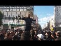 نواب الجبهة الشعبية يغلقون سكة المترو بشارع الحبيب بورقيبة