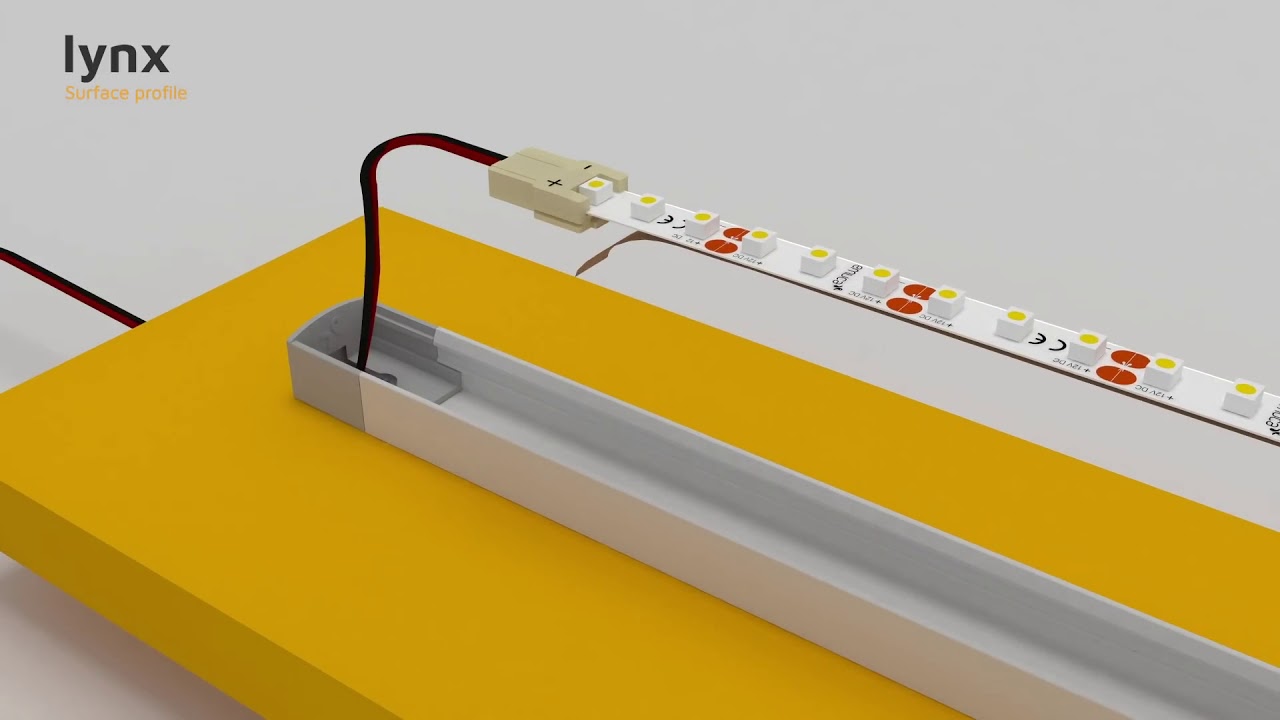 How to mount LED strip to aluminium profile and how to achieve linear  effect 