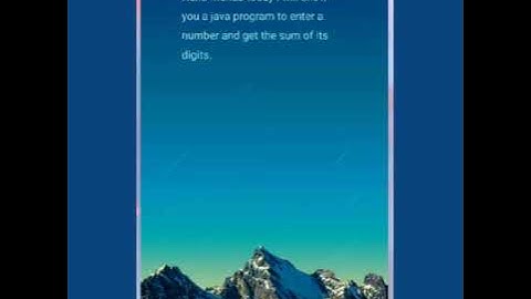 Java/ Bluej program to enter a number and get the sum of its digits