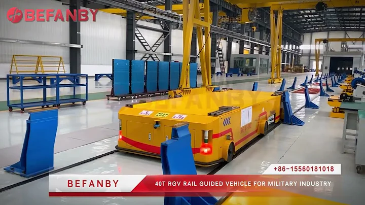 40 Ton RGV Rail Guided Vehicle, RGV Solution Factory For Military Industry