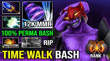 BRUTAL Time Walk Bash 1st ITEM Midas Faceless Void Hard Carry with 821 GPM Full Aghanim Dota 2