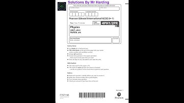 Edexcel - iGCSE - Physics - Paper 2PR - January 2022 - Solutions By Mr Harding