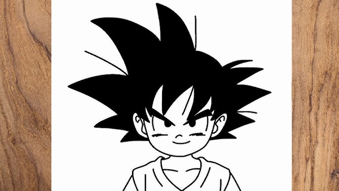 Como DESENHAR o GOKU criança - Como DIBUJAR a GOKU ninõ - Dragon Ball 