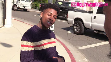NBA Youngboy Is Not In The Mood To Talk To Paparazzi While Out Shopping On The Sunset Strip 10.30.18