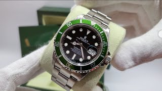 Rolex Submariner Kermit 2010, just serviced by Rolex