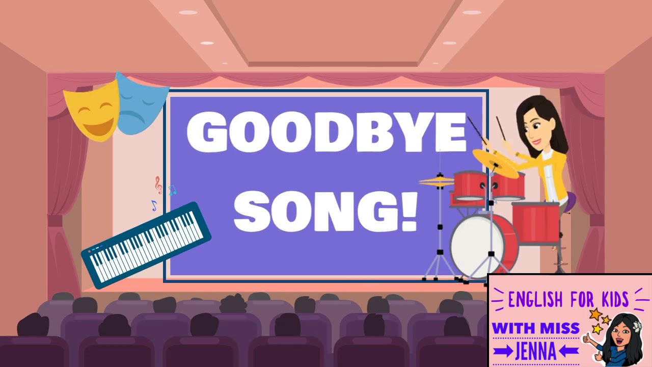 Goodbye Song! English for Kids with Miss Jenna An Upbeat, Happy Tune.