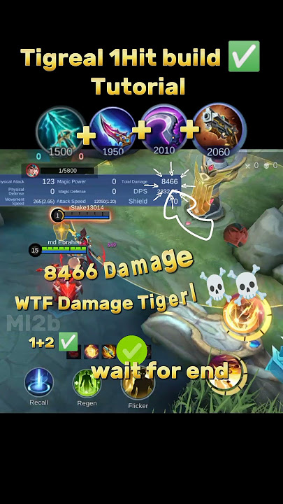 Tigreal fighter Build Tutorial Mobile legends #ml2b #tigreal #mlbb #tutorialmlbb #mobilelegends