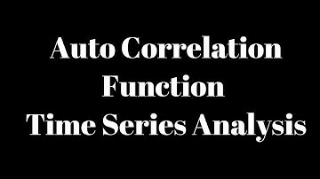 Auto Correlation Function in Time Series Analysis | Foresting