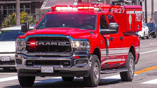 LAFD *BRAND NEW* Fast Response 27 & Fast Response 82 Responding