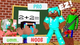 Monster School: NOOB VS PRO VS MOBS CHALLENGE - Minecraft Animation