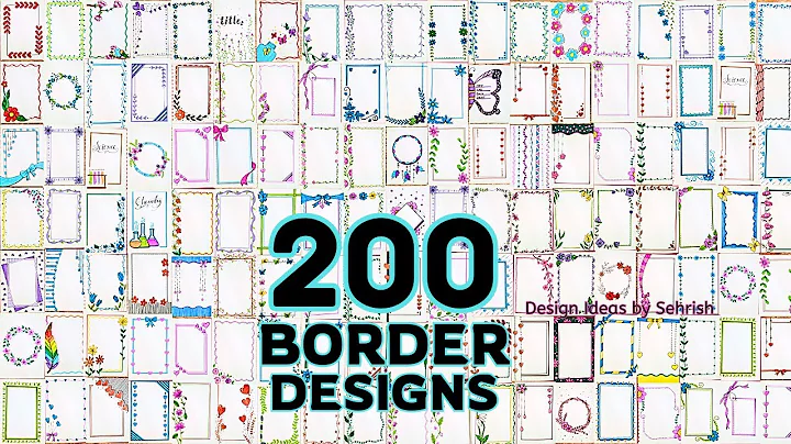 DRAW SIMPLE BORDER DESIGNS|EASY BORDER DESIGNS FOR PROJECT WORK|ASSIGNMENT PAPER DESIGN