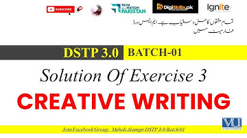 creative writing exercise 3 digiskills solution 2025 | dstp 3.0 batch 01