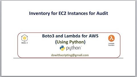 EC2 Instances Inventory script with python boto3