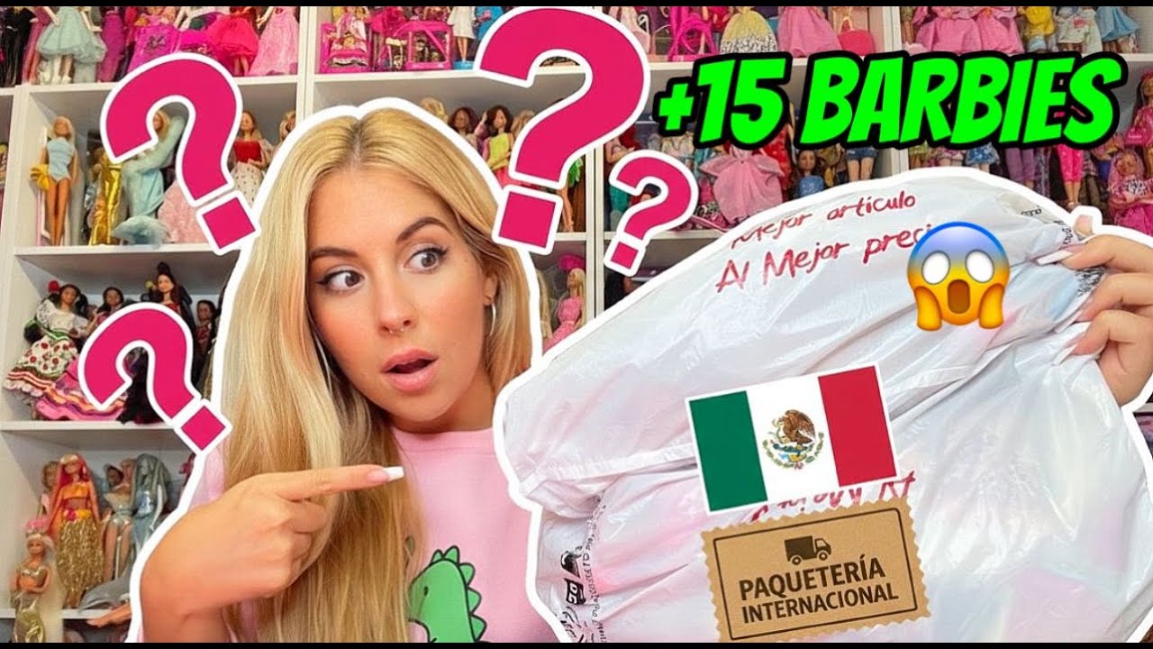 RECIBÍ UNA BOLSA MISTERIOSA LLENA DE BARBIES DE MEXICO! 😱 *algunas muy raras!!*