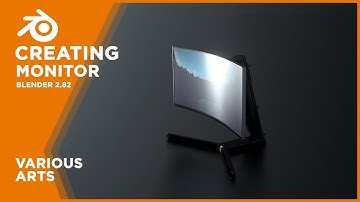 Creating monitor pc in blender 2.82