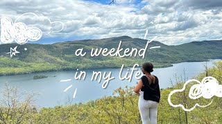 WEEKEND VLOG|: IM BACK [Au pair weekend classes]Travel with me ||Back in NY||Gym & More.