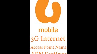 U Mobile 3G Internet APN Access Point Name Settings for faster internet screenshot 1