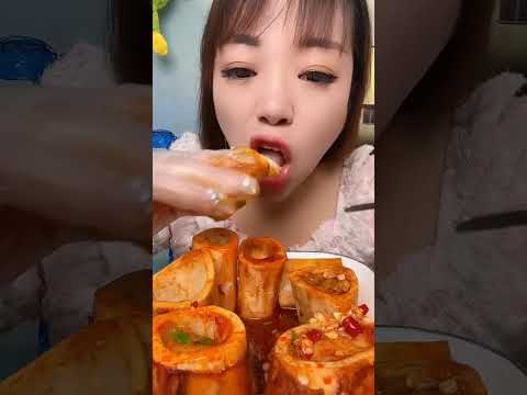 mukbang asmr eat  all meat marrow bone super tasty