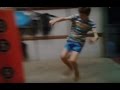 Taekwondo jumping side kick
