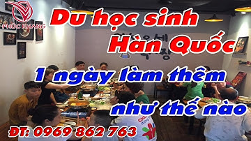 #6 🇰🇷 Du học sinh Hàn Quốc đi làm thêm tại quán ăn | Lưu Đức Khang | Du học & XKLĐ Phúc Khang
