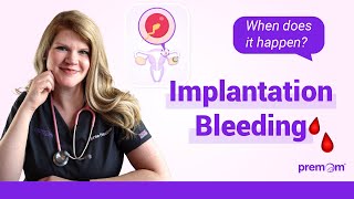 When does implantation bleeding occur? (what does it look like?)| Could it be your period? by Premom Fertility & Ovulation Tracker 1,451 views 4 months ago 2 minutes, 21 seconds