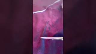Making a color changing aurora dress! #shorts