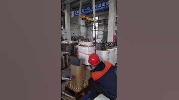 The transformer windings are assembled onto the core