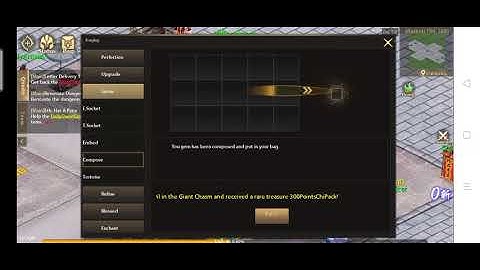Conquer Mobile - Composing 15x refine glory gems to a Super Glory Gem