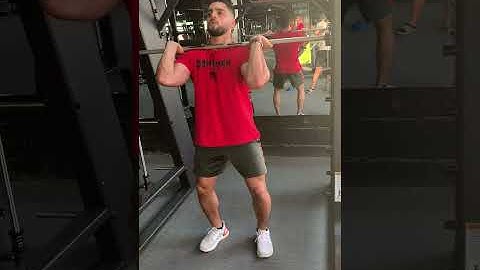 Smith machine front squat