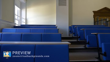 Lecture Hall Zoom Virtual Background Preview