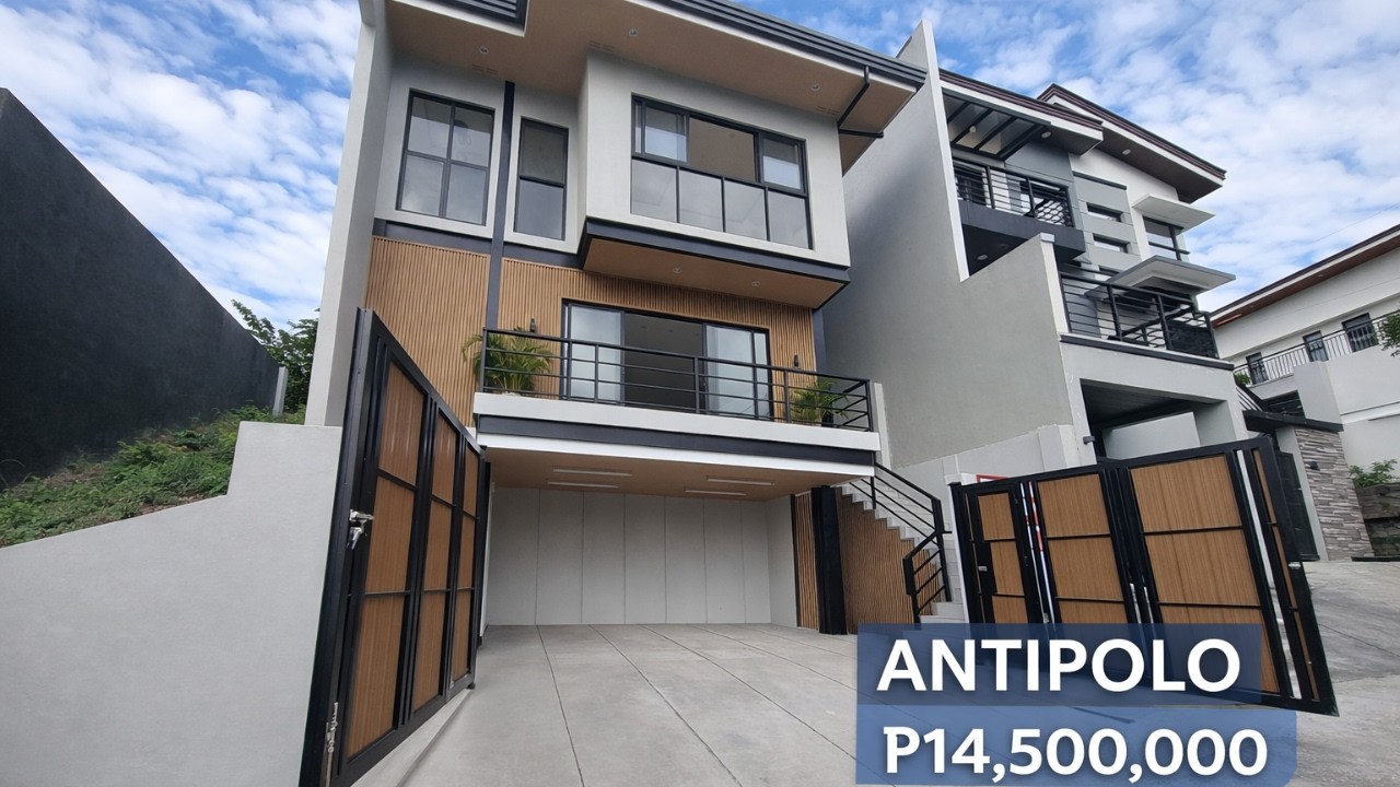 ₱14.5M | Antipolo | Mountain View Single Attached Home with Maid’s Room & 2-Car Garage