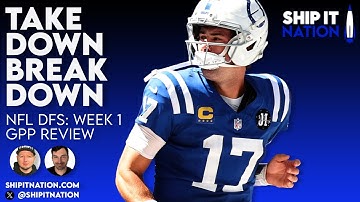 NFL DFS Week 1 Takedown Breakdown | Winning DraftKings Lineups & Strategy Review