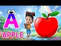 Phonics Song 2 with TWO Words in 3D - A For Airplane - ABC Alphabet Songs with Sounds for Children
