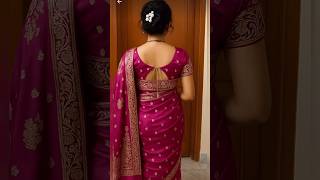beautiful model back neck blouse design 😍/ #blouse #youtubeshorts #shorts