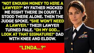 “Couldn’t Afford a Lawyer” My Dad Laughed in Court — Then the Judge Saw Linda’s Signature.