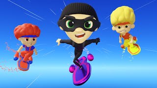 Air Surfers (Rascal Chase) | D Billions Kids Songs
