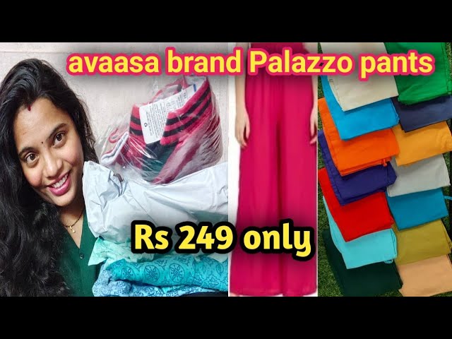 Avaasa Mix N Match Floral Printed Hip Waist Palazzo - M, Rani Pink at Rs  230 | Ladies Palazzo | ID: 2852417964112