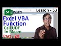 Call Function in Sub (Macro) | UDF in Excel VBA in hindi | Excel vba for beginners lesson - 53