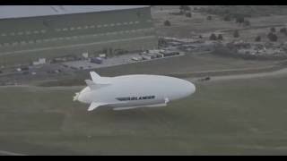 Airlander 10 crashing into the ground cardington shed airship Hybrid Air Vehicles HAV3