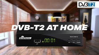 DVB-T2 at home - SIGNAL T-2 BOX installation.