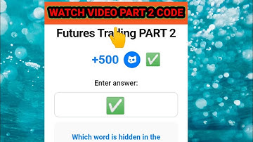 Futures Trading Part 2 Cats Video Code Today | Cats Youtube Video Code | Cats video Code 4 Oct Today