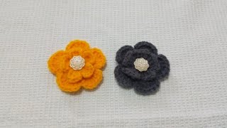 Crochet flower ll क्रोशिया से फूल ll Radhe Radhe (Hindi)